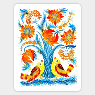 Tree of Life Watercolor Painting Sticker